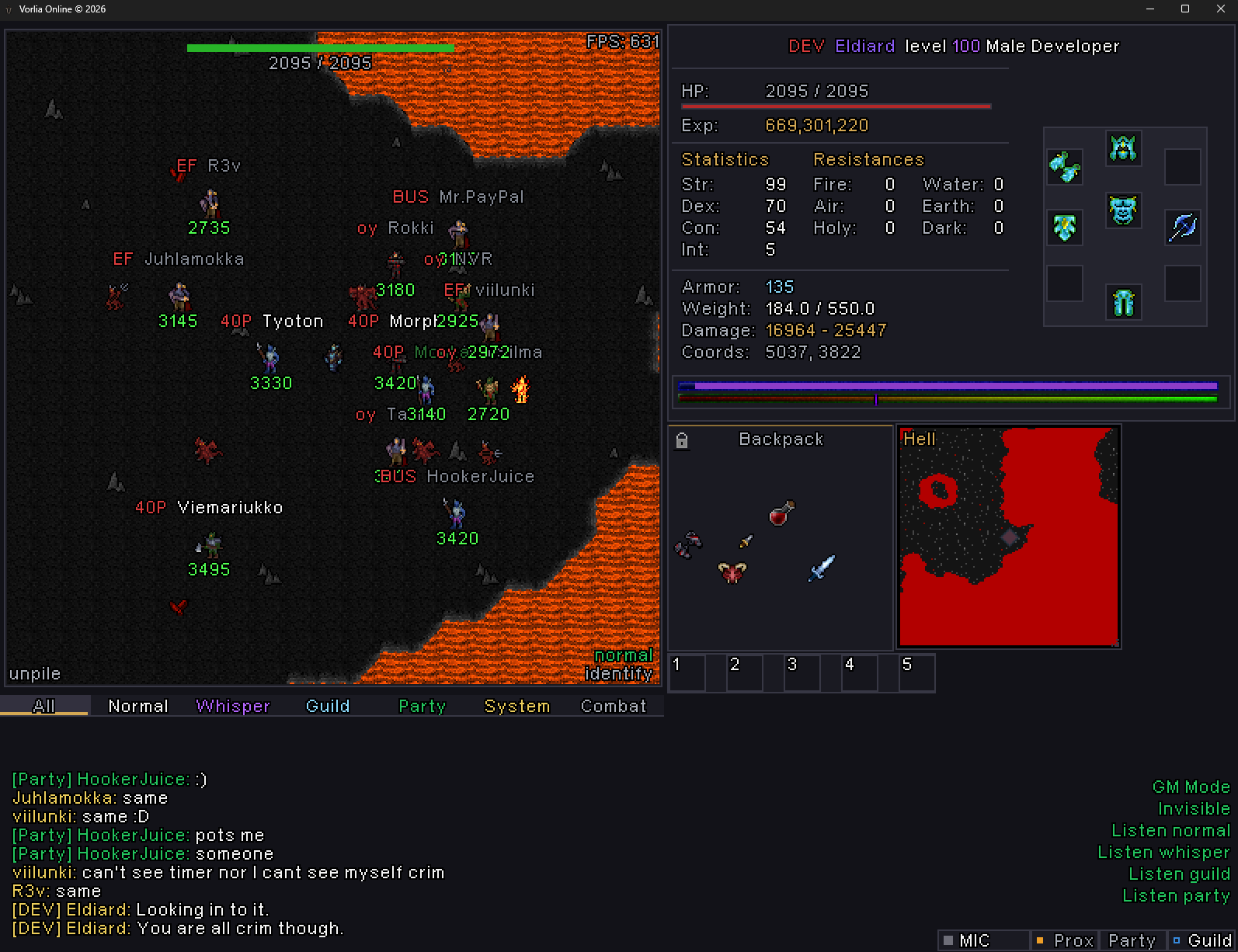 Vorlia gameplay in the Hell region